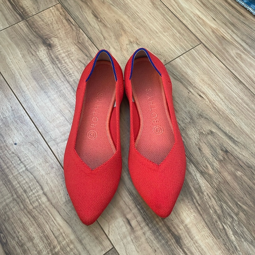 Rothy’s Flats in red size 7